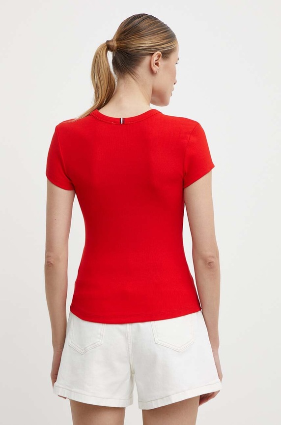 Tommy Hilfiger t-shirt WW0WW41776 czerwony SS24