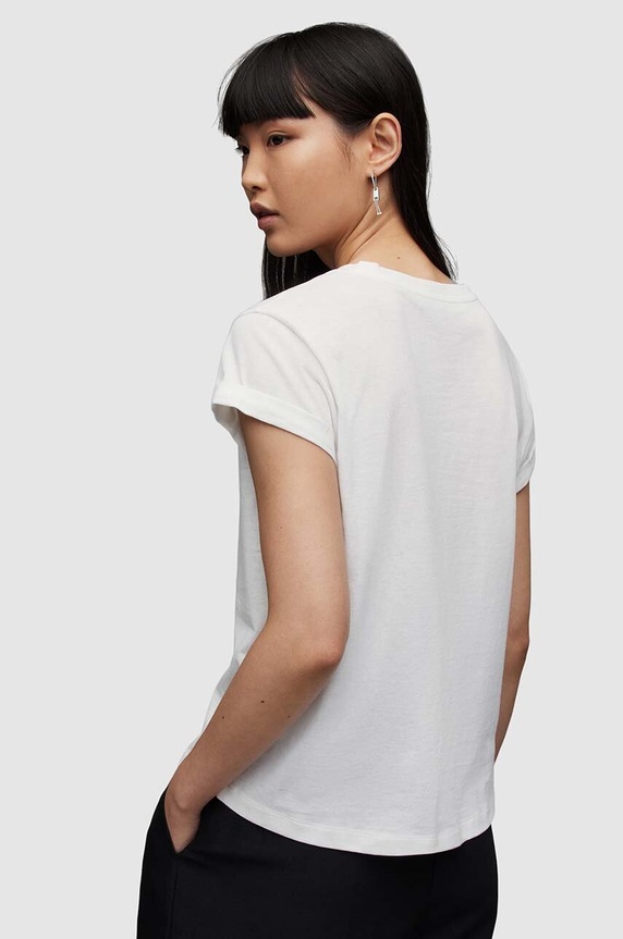 AllSaints t-shirt bawełniany Anna biały WM208Z