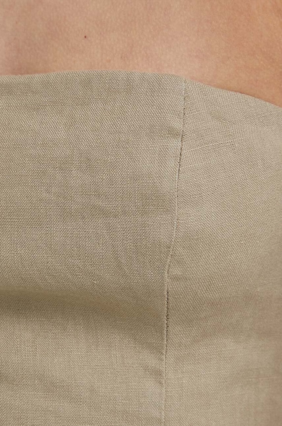 Samsoe Samsoe top lniany SAELYNN F24100098