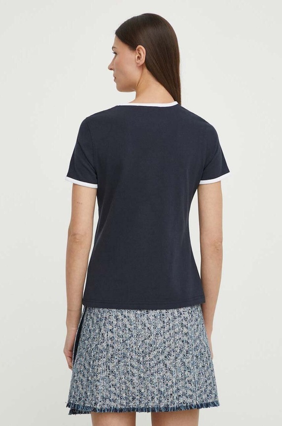 Ruházat Samsoe pamut póló SALIA F24100088 sötétkék