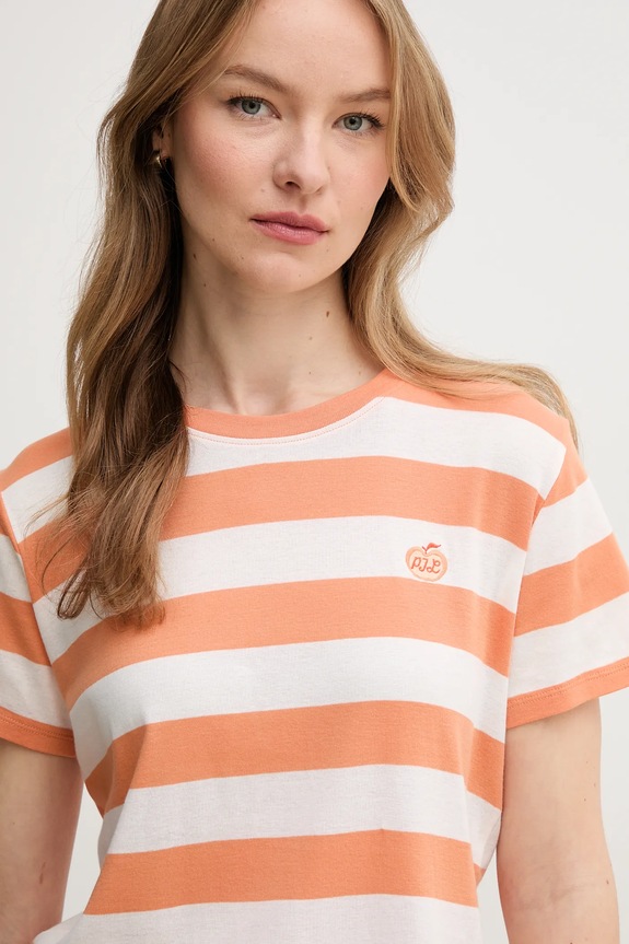 Pepe Jeans tricou din bumbac portocaliu PL505845