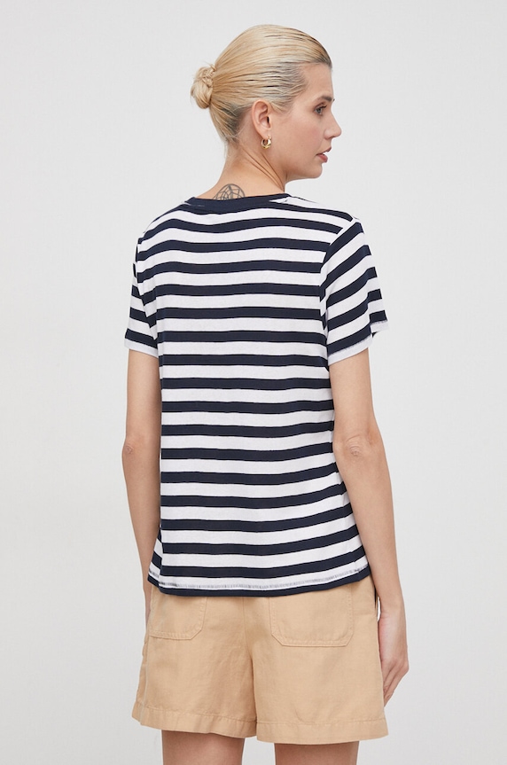 Oblečenie Bavlnené tričko Pepe Jeans JINX PL505845 tmavomodrá