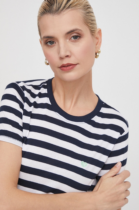 Bavlnené tričko Pepe Jeans JINX tmavomodrá PL505845