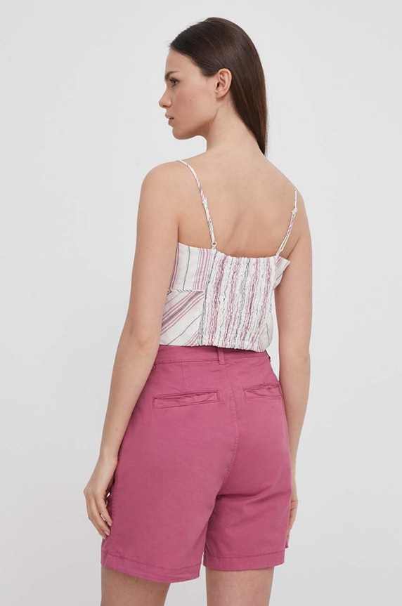 Odzież Pepe Jeans top lniany PRISCILA PL304826 multicolor