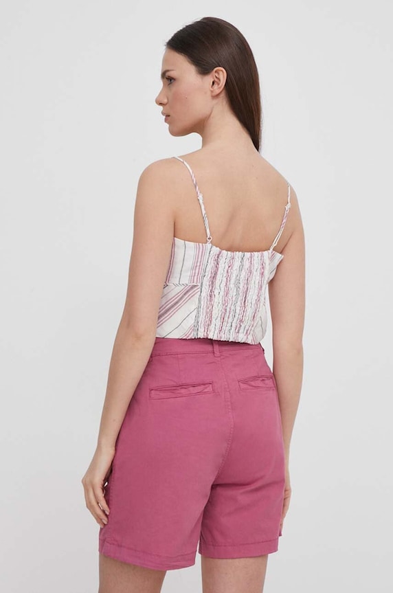 Odzież Pepe Jeans top lniany PRISCILA PL304826 multicolor