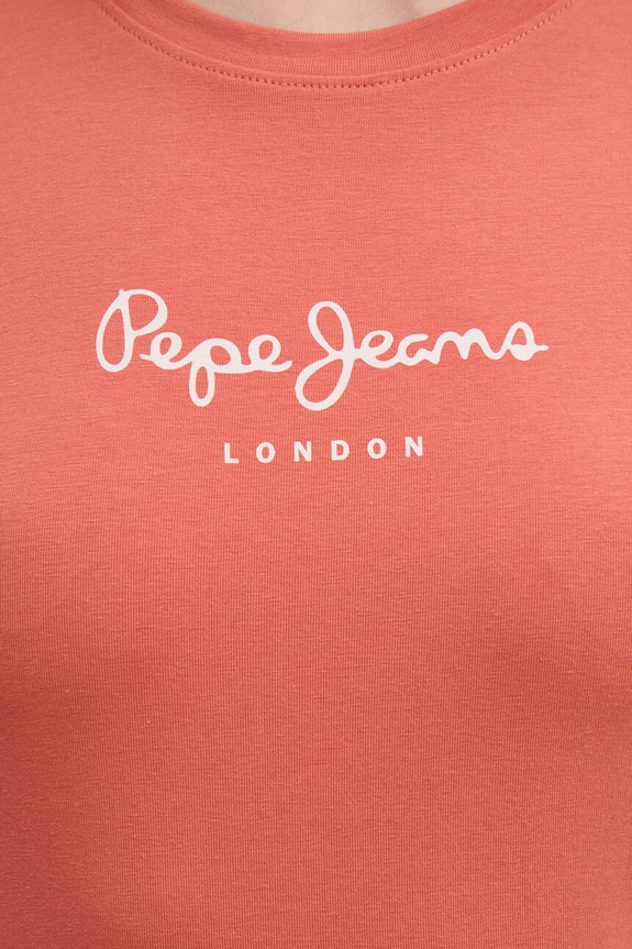 Pepe Jeans tricou NEW VIRGINIA SS N PL505202 portocaliu