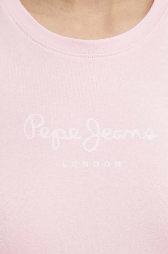 Pepe Jeans t-shirt NEW VIRGINIA SS N PL505202 rózsaszín