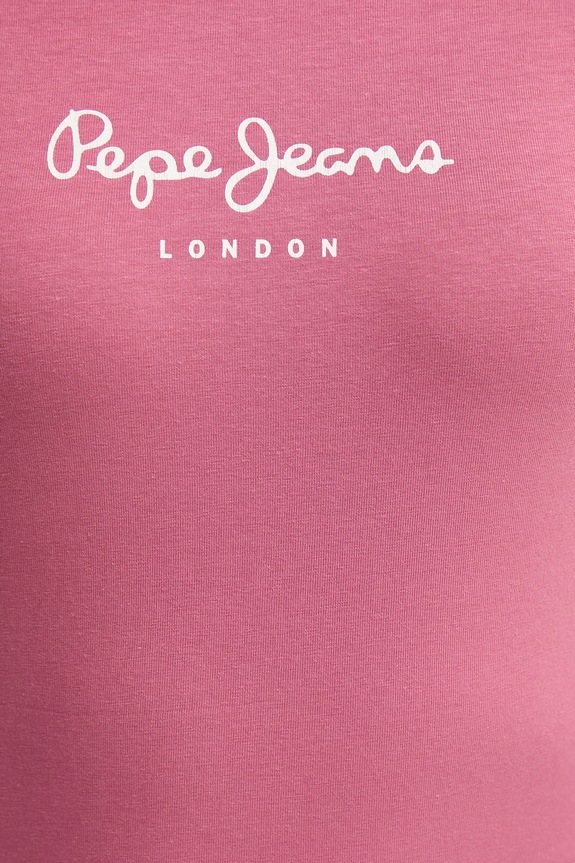 Pepe Jeans t-shirt NEW VIRGINIA SS N PL505202 rózsaszín