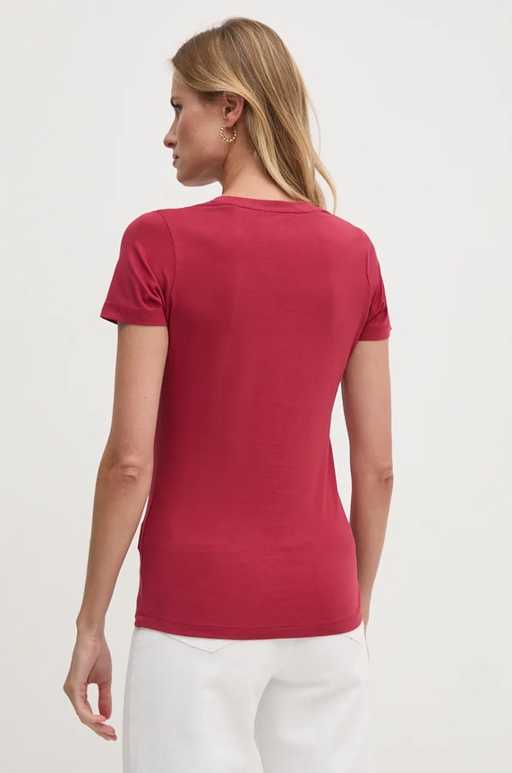 Ruházat Pepe Jeans t-shirt NEW VIRGINIA SS N PL505202 burgundia