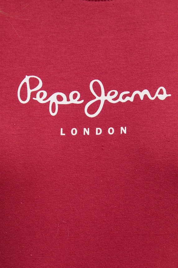 Pepe Jeans t-shirt NEW VIRGINIA SS N PL505202 burgundia