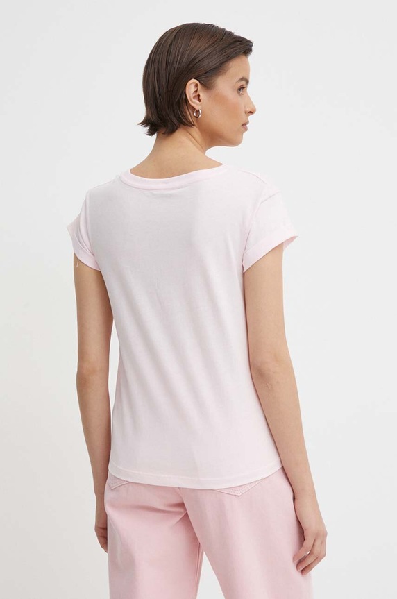 Ρούχα Βαμβακερό μπλουζάκι Pepe Jeans KAYLA PL505823 ροζ