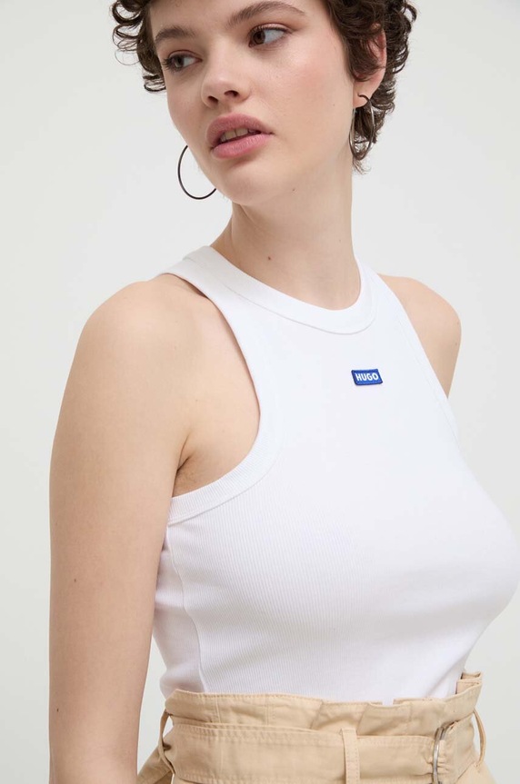 HUGO Blue top Easy Tank_B alb 50508857