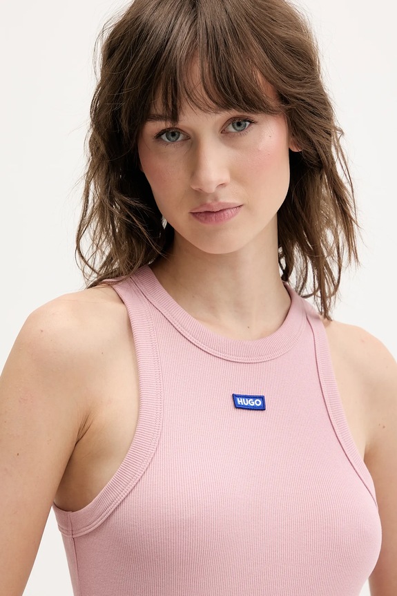 HUGO Blue top Easy Tank_B roz 50508857