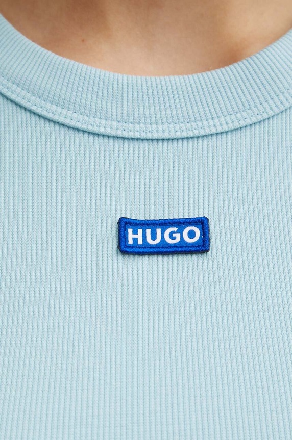 HUGO Blue t-shirt Baby Tee_B 50510749 niebieski