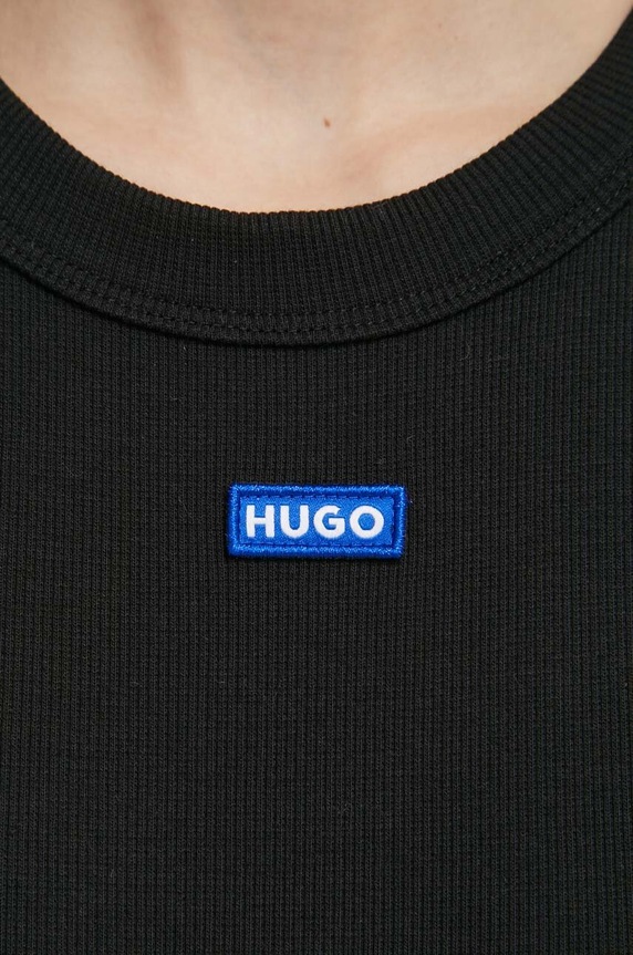 HUGO Blue тениска дамска от памук с еластан Baby Tee_B 50510749 черен