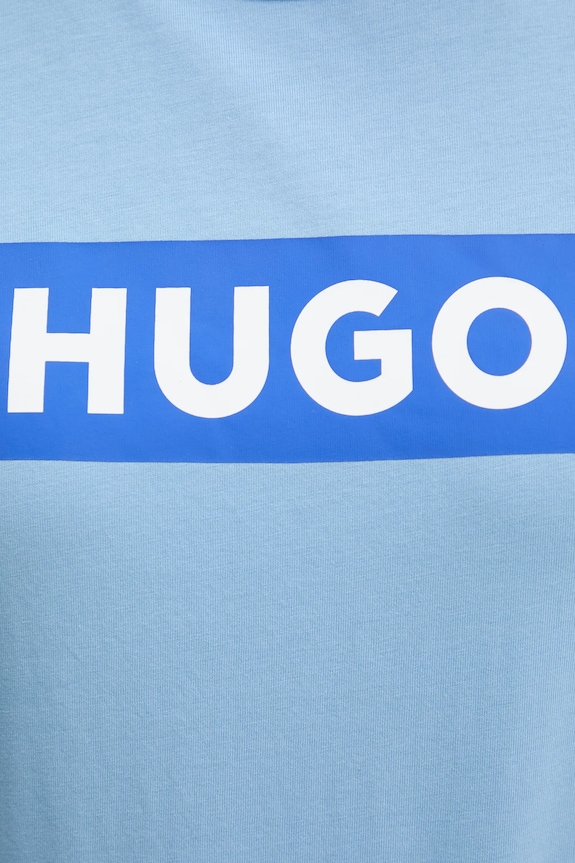 Hugo Blue t-shirt bawełniany Classic Tee_B 50510772 niebieski