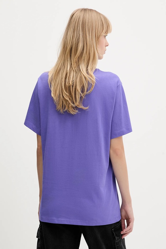 Odzież Hugo Blue t-shirt bawełniany Vintage Tee_B_1 50518139 fioletowy