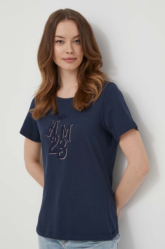 Aeronautica Militare pamut póló pamut sötétkék TS2245DJ638