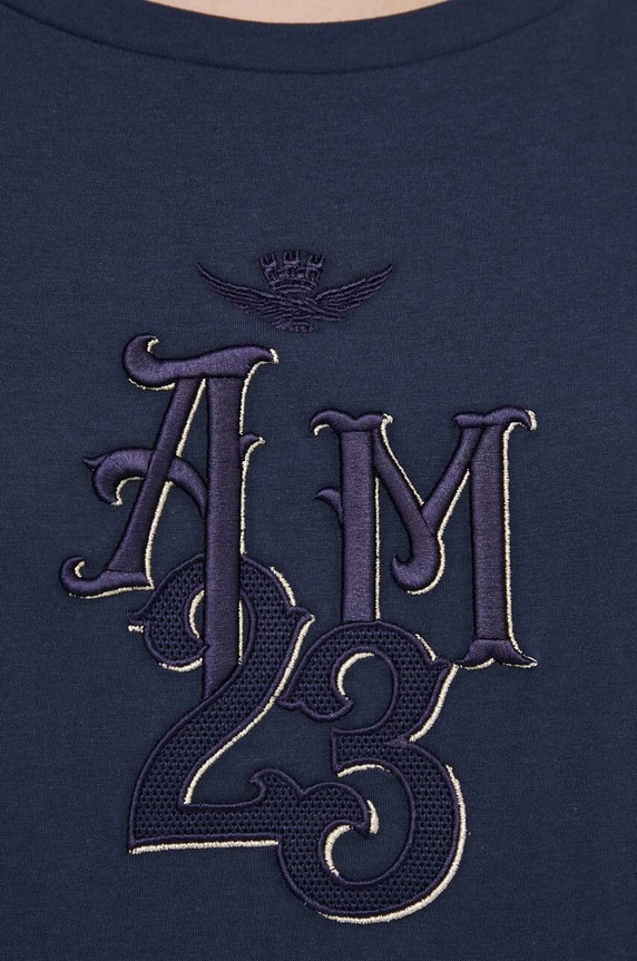 Aeronautica Militare pamut póló TS2245DJ638 sötétkék