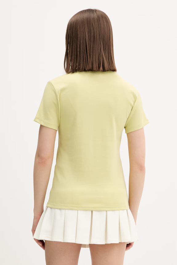 Odzież HUGO T-shirt damski z bawełną Deloris 50512002 zielony