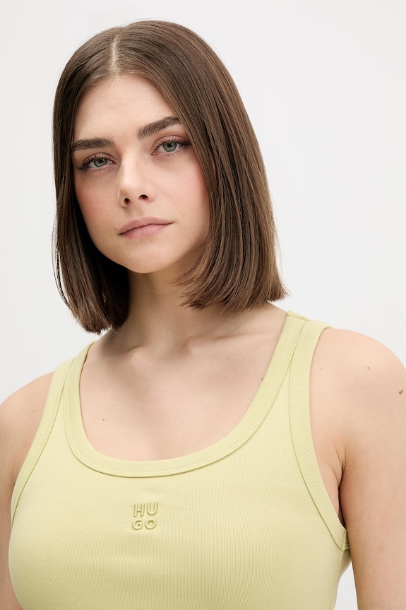 HUGO top damski Datamia zielony 50514489