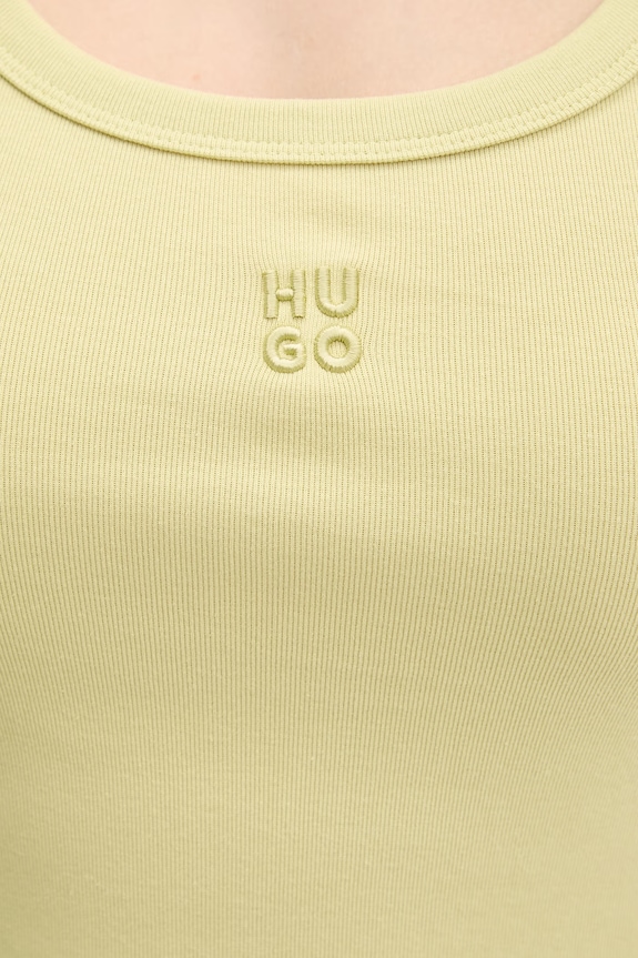 HUGO top damski Datamia 50514489 zielony