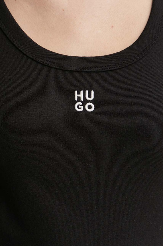 HUGO top damski Datamia 50514489 czarny