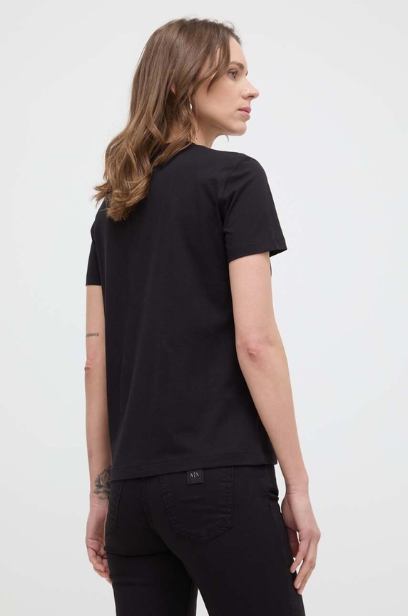 Oblečení Bavlněné tričko Versace Jeans Couture 76HAHG03.CJ00G černá