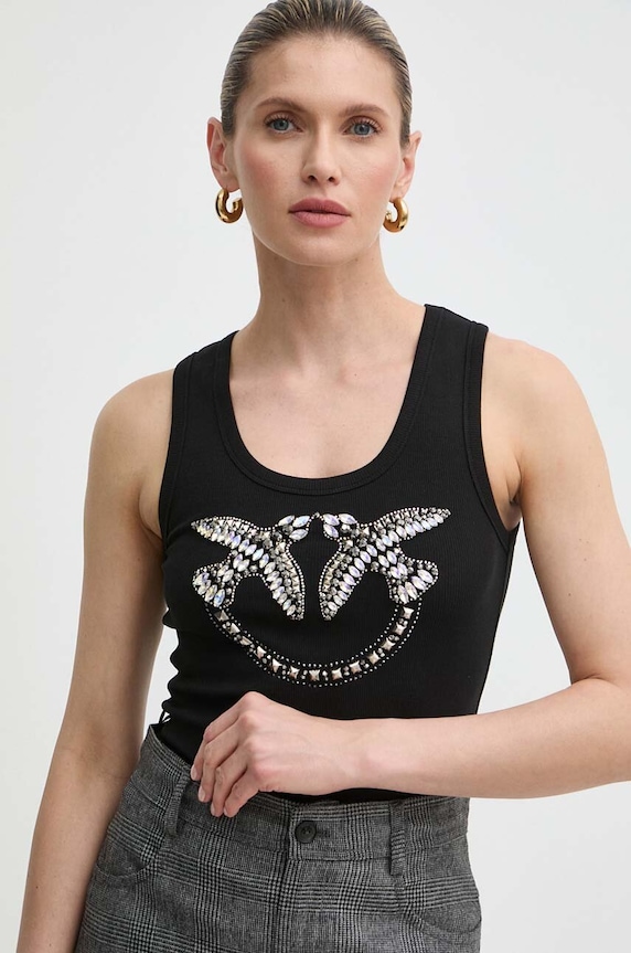 Pinko top Answear Exclusive 100807.A22S czarny SS24