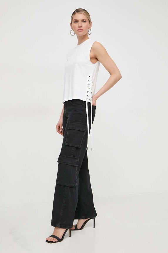 Bavlnený top Pinko 103574.A1UA béžová SS24