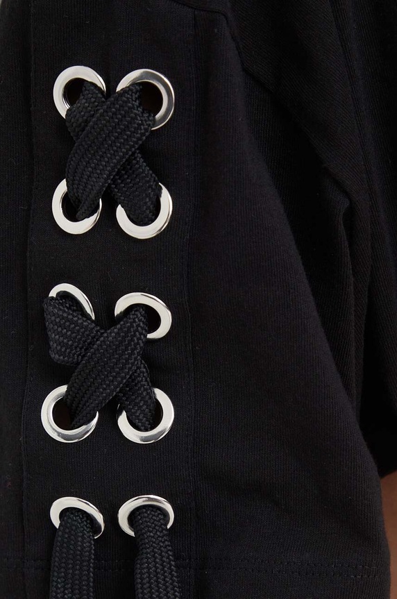 Βαμβακερό μπλουζάκι Pinko 103755.A1UA μαύρο