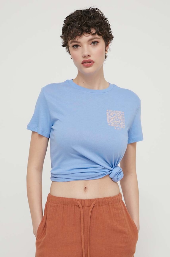 Odzież Billabong t-shirt bawełniany Adventure Division ABJZT01214 niebieski