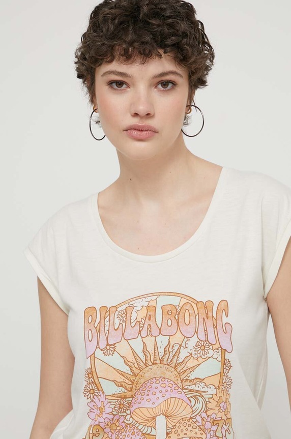 Billabong t-shirt pozostałe beżowy EBJZT00241