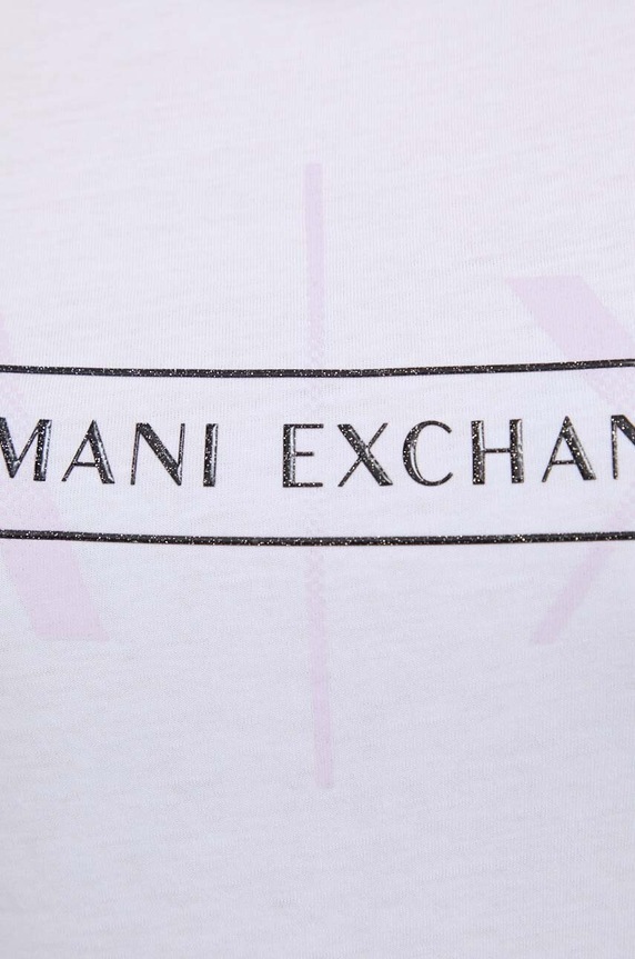 Bavlnené tričko Armani Exchange 3DYT46.YJ3RZ biela