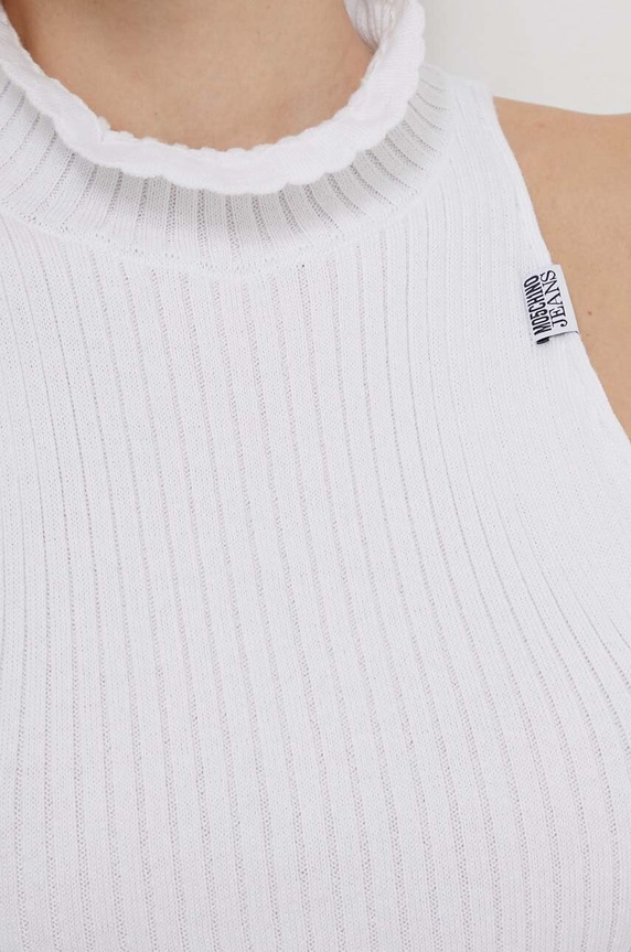 Moschino Jeans pamut pulóver 0884.3706 fehér