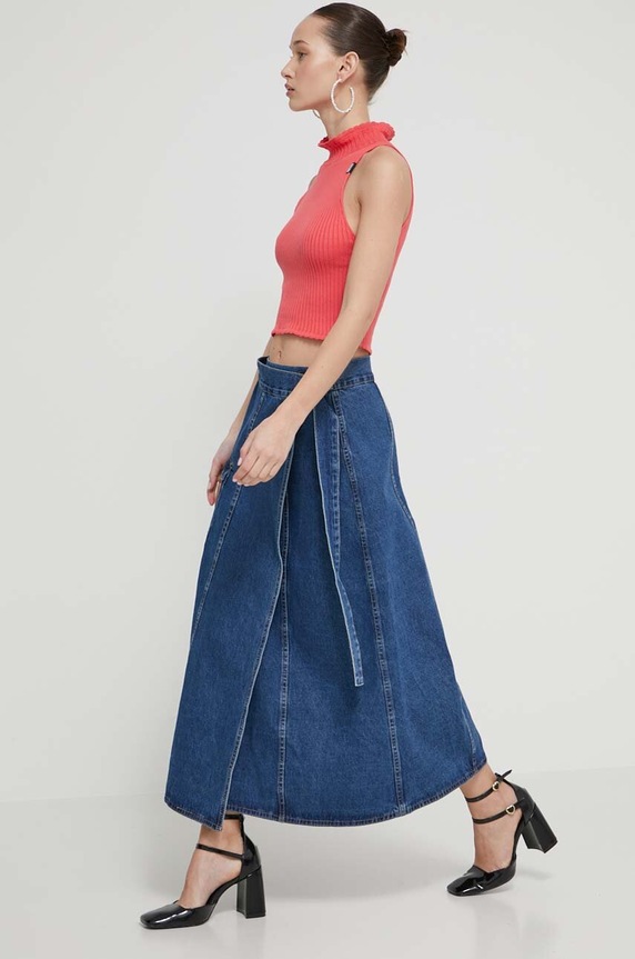 Bavlněný svetr Moschino Jeans 0884.3706 růžová SS24