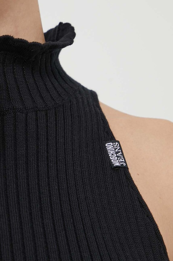 Bavlnený sveter Moschino Jeans 0884.3706 čierna