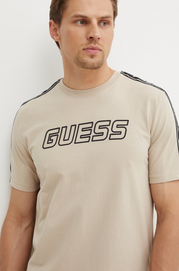 Guess t-shirt ARLO beżowy Z4GI18.J1314