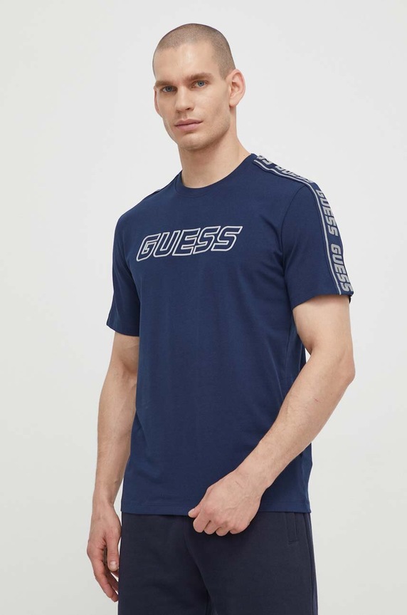 Tričko Guess ARLO nášivka tmavomodrá Z4GI18.J1314