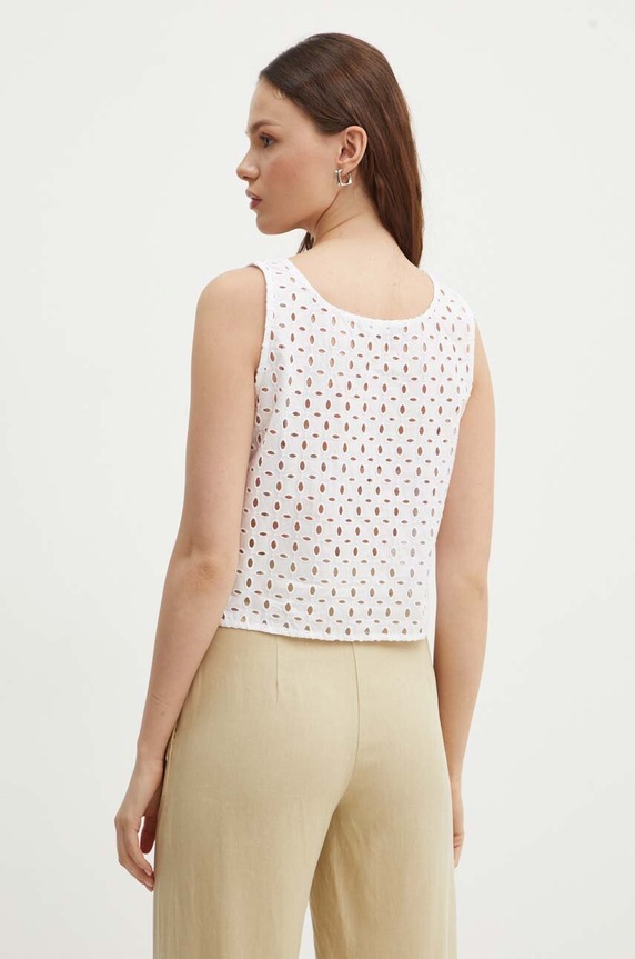Ρούχα Top United Colors of Benetton 58BHDH00L λευκό
