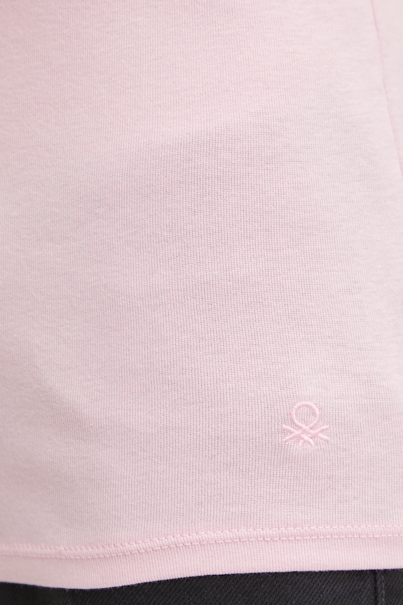 United Colors of Benetton t-shirt in cotone 3GA2E4230 rosa