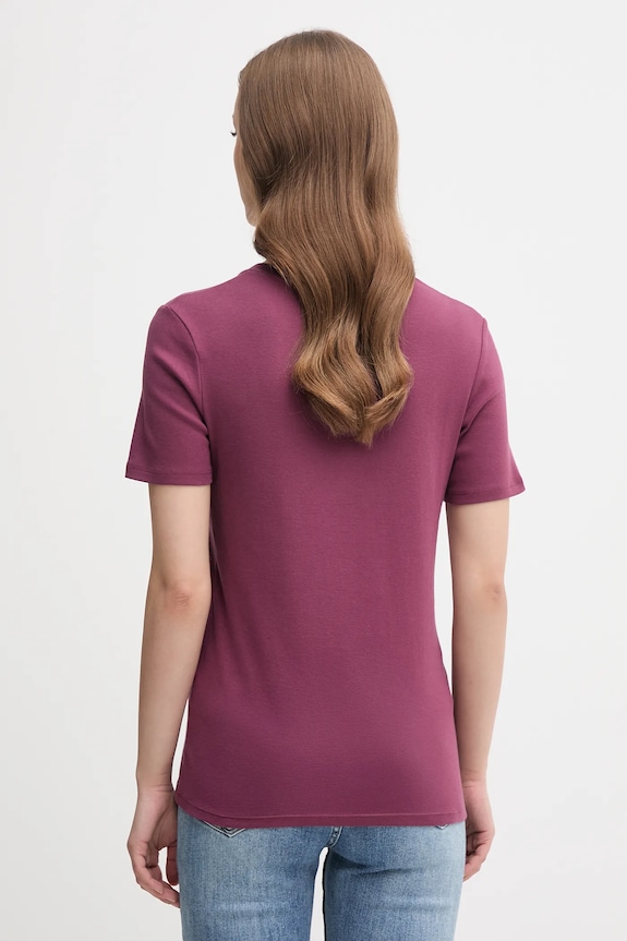 Oblečenie Bavlnené tričko United Colors of Benetton 3GA2E4230 fialová