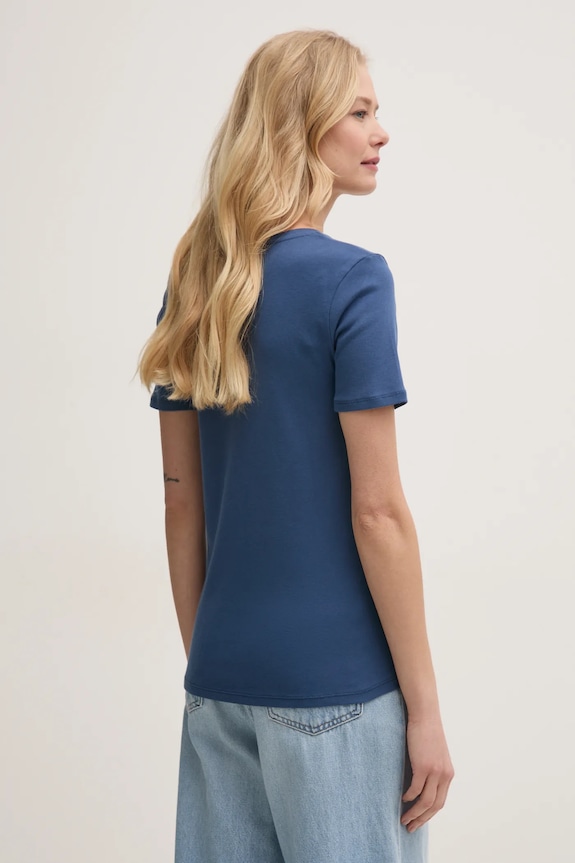 Îmbrăcăminte United Colors of Benetton tricou din bumbac 3GA2E4230 bleumarin