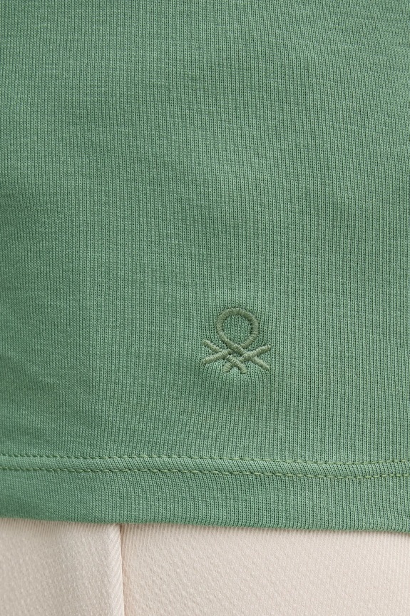 Bavlnené tričko United Colors of Benetton 3GA2E16A0 zelená