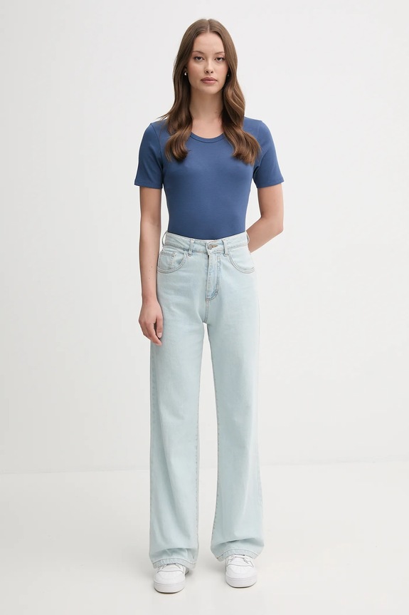 United Colors of Benetton tricou din bumbac 3GA2E16A0 albastru AA00