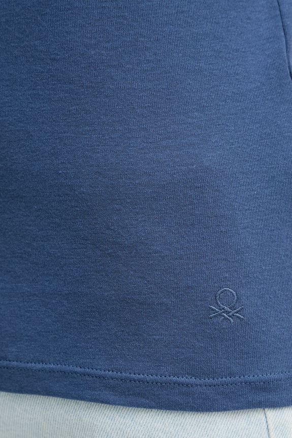 United Colors of Benetton tricou din bumbac 3GA2E16A0 albastru