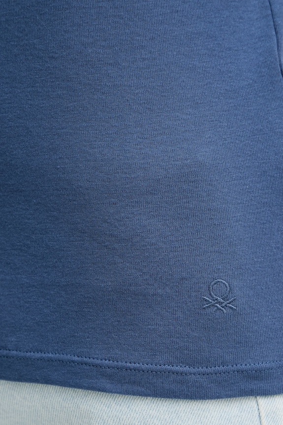 United Colors of Benetton tricou din bumbac 3GA2E16A0 albastru