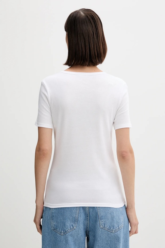 United Colors of Benetton tricou din bumbac 3GA2E16A2 alb AW25