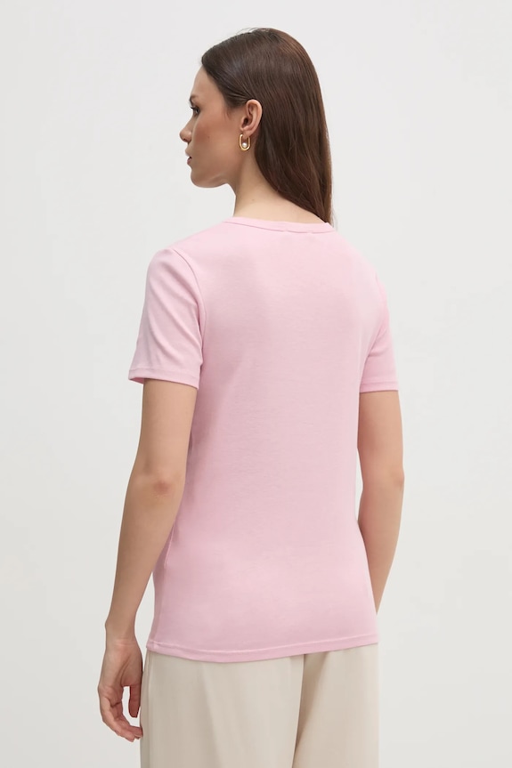 Дрехи Памучна тениска United Colors of Benetton 3GA2E16A2 розов