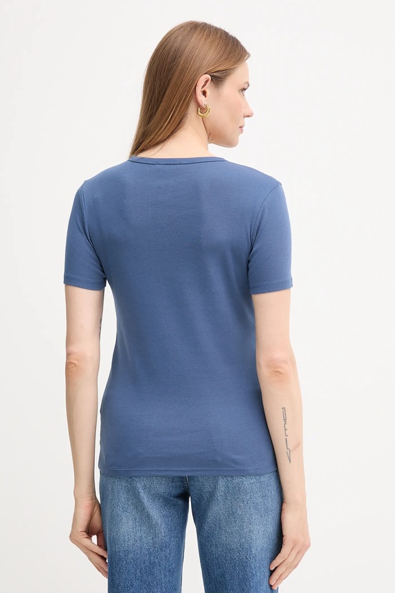 Odzież United Colors of Benetton t-shirt bawełniany 3GA2E16A2 niebieski